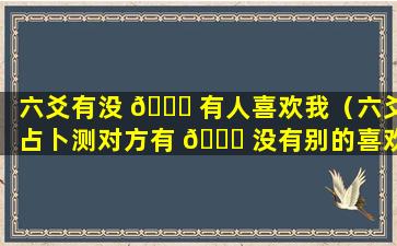 六爻有没 🐘 有人喜欢我（六爻占卜测对方有 🐛 没有别的喜欢的人）